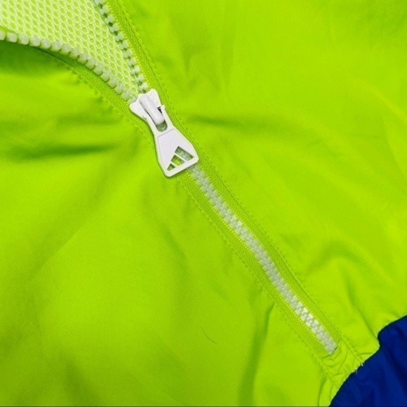 Adidas Retro Windbreaker Pullover 3/4 Zip Jacket - Picture 12 of 16